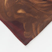 Majestueus koninklijk Siamees kattenportret Fleece Deken (Hoek)