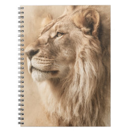 Majestueus Leeuw Natuur Kunst Notitieboek