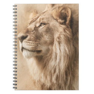 Majestueus Leeuw Natuur Kunst Notitieboek