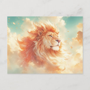 Majestueus Leeuw Wolk Portret Briefkaart