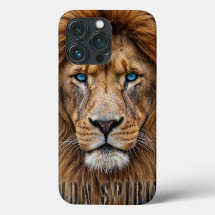 Majestueus Leeuwengezicht met Blauwe Ogen Wilde Case-Mate iPhone Case