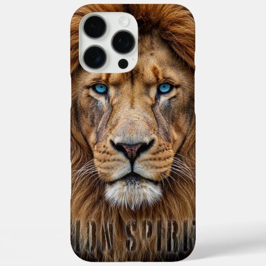 Majestueus Leeuwengezicht met Blauwe Ogen | Wilde Case-Mate iPhone Case (Achterkant)