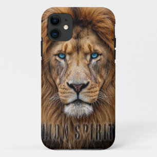 Majestueus Leeuwengezicht met Blauwe Ogen Wilde Case-Mate iPhone Case