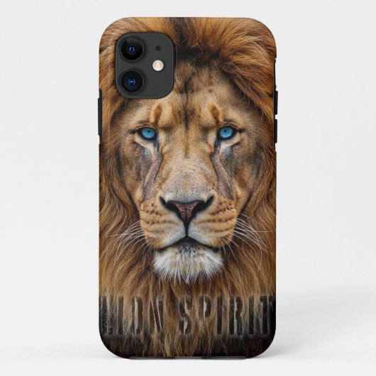 Majestueus Leeuwengezicht met Blauwe Ogen | Wilde Case-Mate iPhone Case (Achterkant)