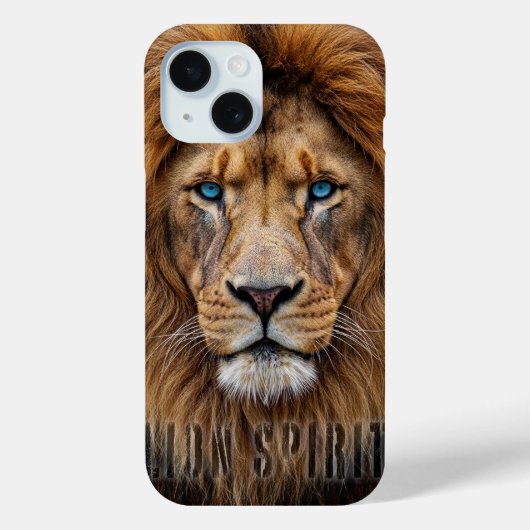 Majestueus Leeuwengezicht met Blauwe Ogen | Wilde  Case-Mate iPhone Case (Achterkant)