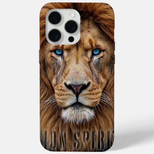 Majestueus Leeuwengezicht met Blauwe Ogen | Wilde Case-Mate iPhone Case (Achterkant)