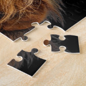 Majestueus Leeuwengezicht met Blauwe Ogen | Wilde  Legpuzzel (Zijkant)