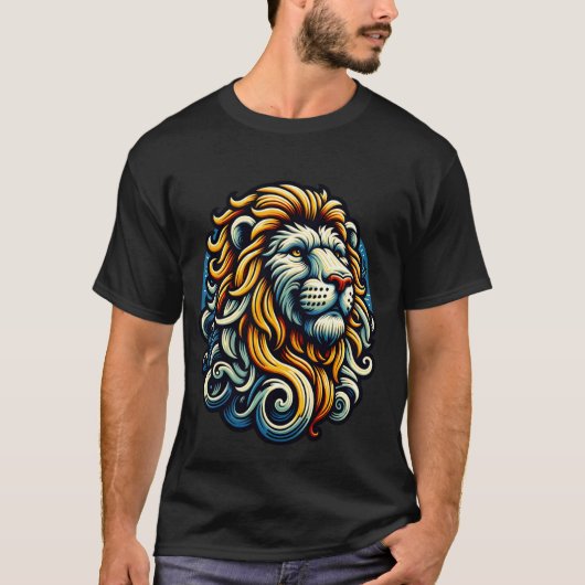 Majestueus Leeuwenkop 1 T-shirt (Voorkant)
