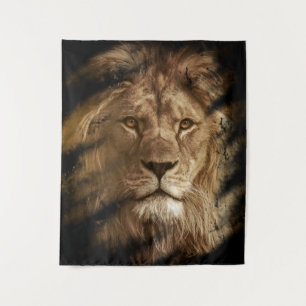 Majestueus Leeuwenportret Wildlife Kunst Wandkleed