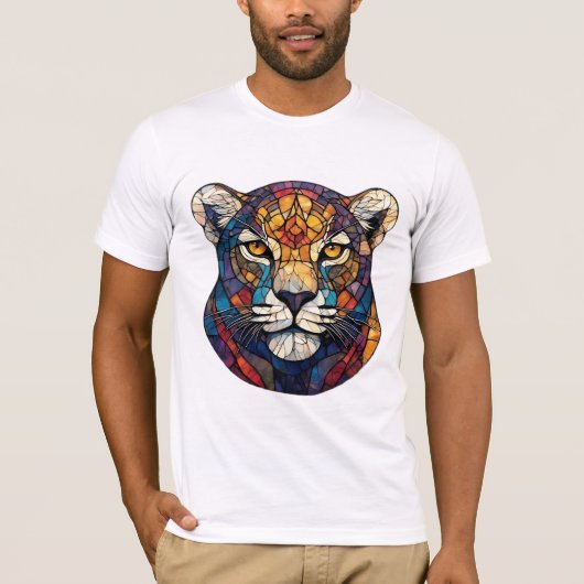 Majestueus Luipaardgezicht T-shirt (Voorkant)