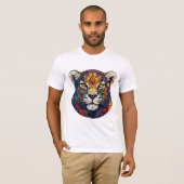 Majestueus Luipaardgezicht T-shirt (Voorkant volledig)