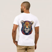 Majestueus Luipaardgezicht T-shirt (Achterkant volledig)