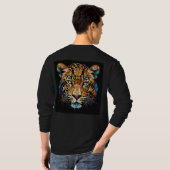 Majestueus Luipaardgezicht T-shirt (Achterkant volledig)
