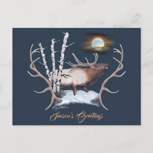 Majestueus mannelijk eland briefkaart (Voorkant)