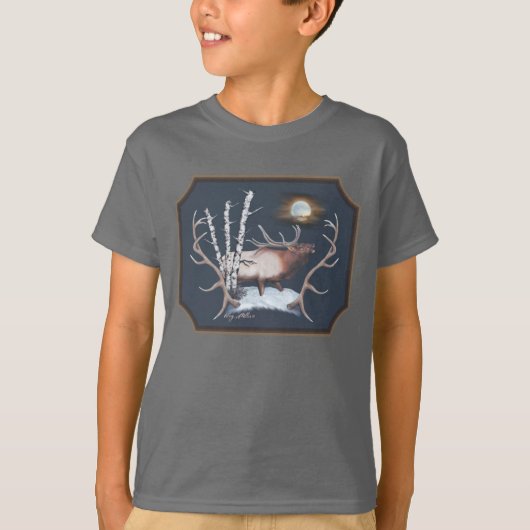 Majestueus mannelijk eland t-shirt (Voorkant)