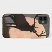Majestueus mannetjeshert en volle maan opkomst Case-Mate iPhone case (Achterkant (horizontaal))