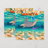 Majestueus Manta Ray Design, Oceanic Majesty Kaart (Voorkant / Achterkant)