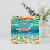 Majestueus Manta Ray Design, Oceanic Majesty Kaart (Staand voorkant)