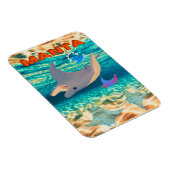 Majestueus Manta Ray Design, Oceanic Majesty Magneet (Rechterzijde)