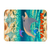 Majestueus Manta Ray Design, Oceanic Majesty Magneet (Horizontaal)