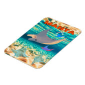 Majestueus Manta Ray Design, Oceanic Majesty Magneet (Linkerzijde)