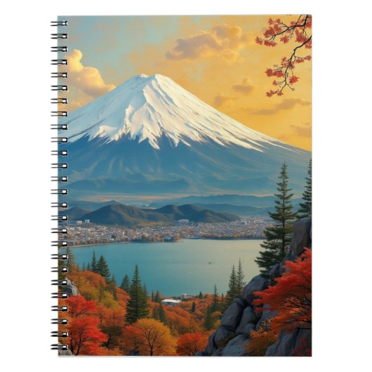 Majestueus Mount Fuji Notitieboek (Voorkant)