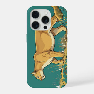 Majestueus Nachtelijk Streiftocht van de Bergleeuw iPhone 15 Pro Case