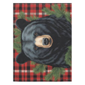 Majestueus Noord Zwart Beer Tafelkleed (Voorkant)