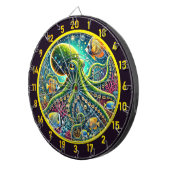 majestueus octopusrif dartbord (Voorkant Rechts)