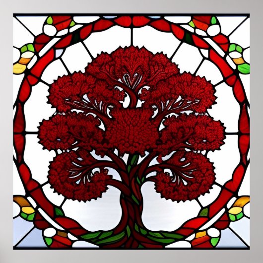 Majestueus ontwerp van de levensboom poster (Voorkant)
