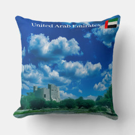 Majestueus oud kasteel van Fujairah VAE Kussen