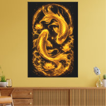 Majestueus paar gouden koikarper luxe