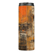 Majestueus Paard in Abstracte zonsondergang Thermosbeker (Achterkant)