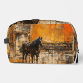 Majestueus Paard in Abstracte zonsondergang Toilettasje