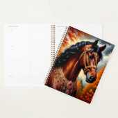 Majestueus paard met gouden harnas planner (Display)