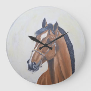 Majestueus Paard Portret T-Shirt Grote Klok