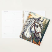 Majestueus paard versierd met gouden juwelen planner (Display)