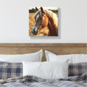 Majestueus paardenportret canvas afdruk (Insitu (Slaapkamer))