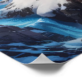 Majestueus Polar Beer op Top Poster (Hoek)