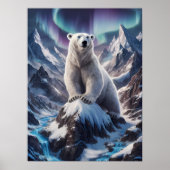 Majestueus Polar Beer op Top Poster (Voorkant)