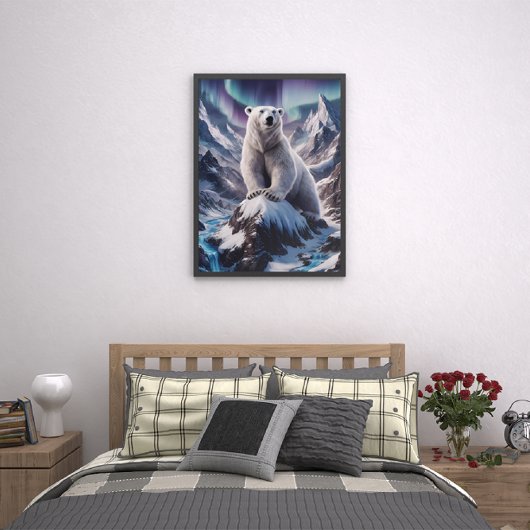 Majestueus Polar Beer op Top Poster