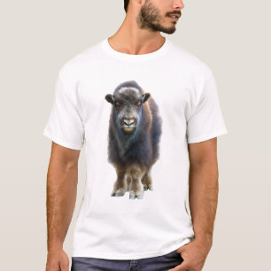 Majestueus Portret van Amerikaanse Bizon Wilde Man T-shirt