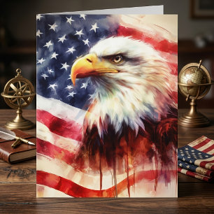 Majestueus Portret van een Amerikaanse Zeearend me Bedankkaart
