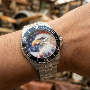 Majestueus Portret van een Amerikaanse Zeearend me Horloge