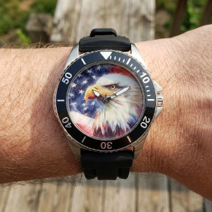 Majestueus Portret van een Amerikaanse Zeearend me Horloge