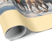 Majestueus rendier in een winterwonderland - Matte Cadeaupapier (Rol Hoek)