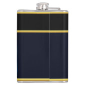 Majestueus schip dat 's nachts uit ijzige wateren  heupfles (Achterkant)