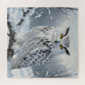Majestueus Sneeuwuil Wintertafereel Legpuzzel (Horizontaal)