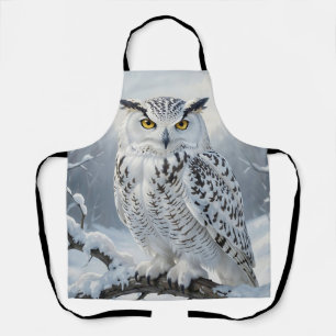 Majestueus Sneeuwuil Wintertafereel Schort