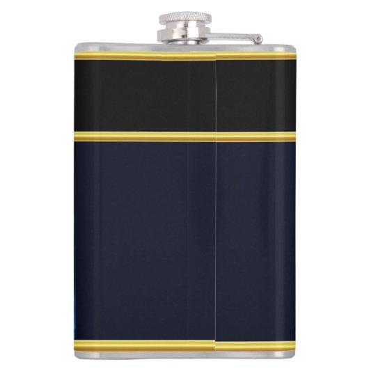 Majestueus spookschip gloeit in de nachtelijke oce heupfles (Achterkant)